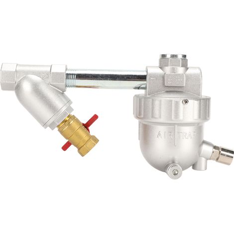 Vanne de purge automatique avec filtre en acier inoxydable et bouton de nettoyage pour compresseur d'air (1/5)