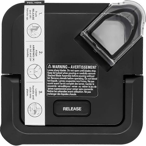 Couvercle de rechange verrouillable pour pichets XL 72 oz des blenders Ninja, couvercle carré de rechange pour Ninja B (1/5)