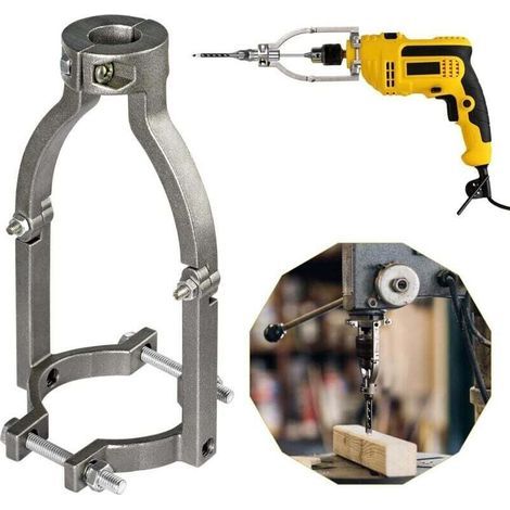Adaptateur foret trou carré - Accessoire mortaisage pour perceuse colonne - Travail du bois - Installation/démontage facile - Artisans et menuisiers (1/4)