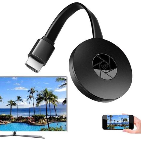 Wireless HD Screen Projector, 1080 HD Wireless Screen Projector, Wireless Screen Device with WiFi and Bluetooth for Home and Outdoor Use (1/5)