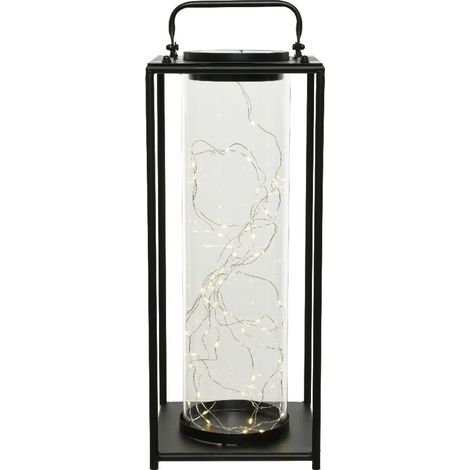 LANTERNA MODERNA SOLARE CON 30 MICROLED A LUCE CAL