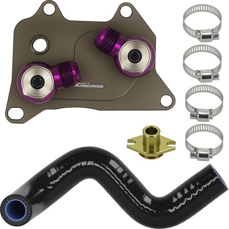 Aluminum AN10 Sandwich Oil Filter Adapter for VW Audi Gen3 EA888 Engine (1/5)
