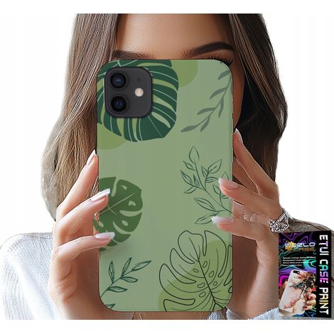 Cover per iPhone 11 con motivo a foglie verdi sul retro (1/5)