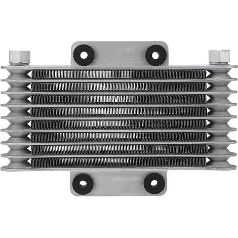 Motorrad-Ölkühler, 8 Reihen, Silber, 125 ml, verschleißfest, verbesserte Leistung, kompatibel mit GY6 125-250 cm³ Cross-Quads (1/5)