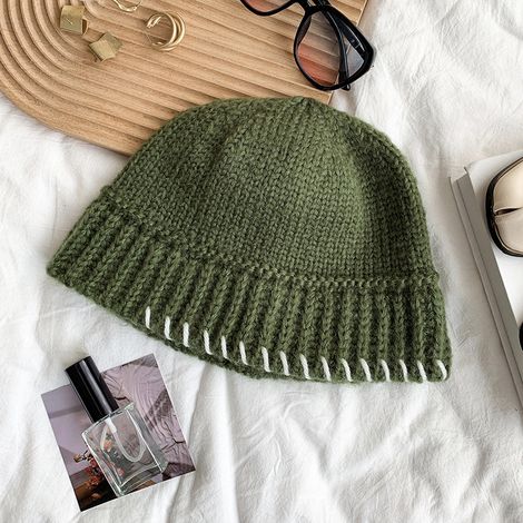 Chapeau de jardinage, chapeau, Bonnet - hotte - tour de tête: 56 - 58cm, vert foncé (1/2)