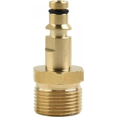 (50×23×23)Adaptateur M22 pour nettoyeur haute pression en laiton massif et raccord de sortie série K pour Karcher, Nilfisk (1/5)