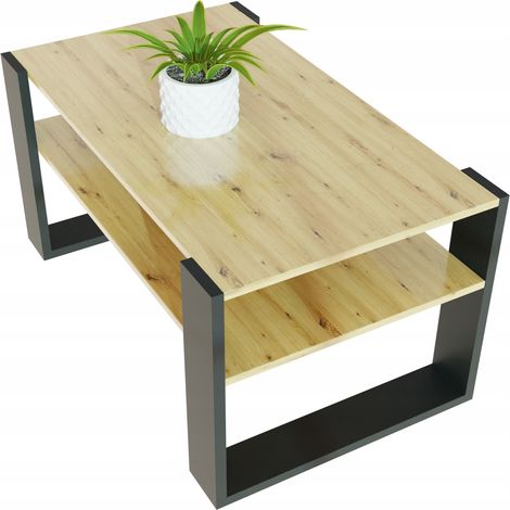 Table basse artisanale en chêne 900x500, banc pour le salon (1/5)