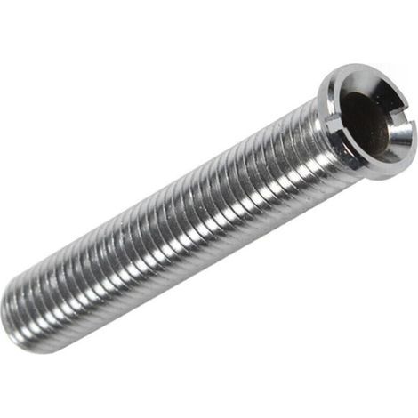 Spülbeckenkorbschrauben, Küchenschrauben, verlängertes Verriegelungssystem für Edelstahlspülen, feste Abflussstopfen M12 x 70 mm (silber) (1/4)