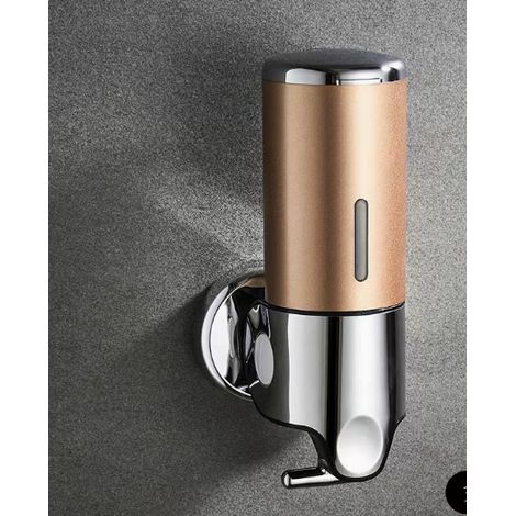 Dreifacher Seifenspender aus Edelstahl, manuelle Steuerung für Shampoo und Duschgel, Seifenpresse für Hotelbäder. – AquaForge