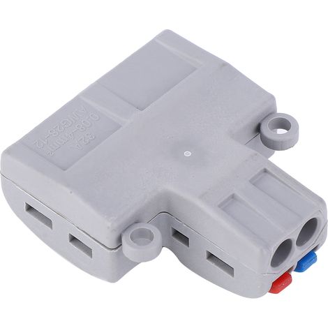 Lot de 5 borniers à connexion rapide 2 entrées/6 sorties pour luminaires LED, répartiteur de câbles, connecteur à ressort sans vis (1/5)