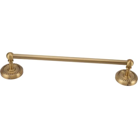 Porte-serviettes mural en cuivre, style européen, 41 cm, couleur antique (1/5)