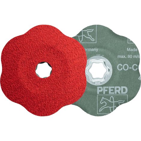 PFERD TOOLS COMBICLICK Keramikkorn Fiberscheibe Ø125mm CO-COOL60 CONTOUR für Konturen 25 Stk (1/5)
