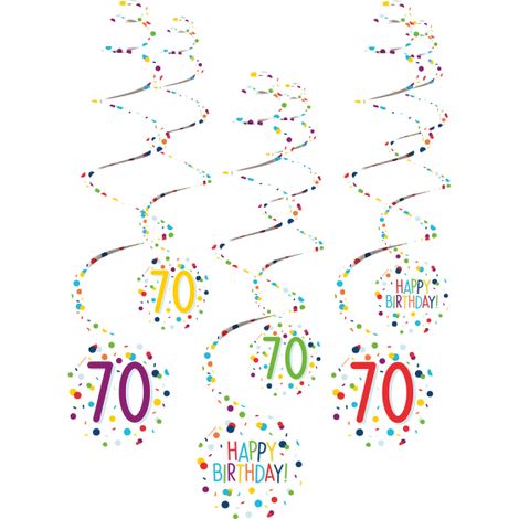Wirbeldekoration zum 70. Geburtstag