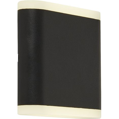 Applique Da Esterno Stratford Alluminio Bianco Policarbonato Nero Led 4W 4000K (1/5)