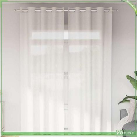 Rideau en voile - FAFEISY - 4102154 - blanc - semi-transparent - 8 œillets (1/5)
