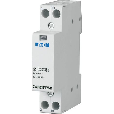 Eaton Contattore per installazione, 230 V AC / 50 Hz, 1 NA +1 NC, 25 A, 193886