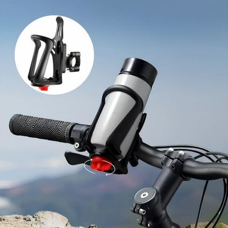 Lot de 2 Porte-bouteilles Vélo Réglables pour Guidon Cadre Moto VTT Route Trottinette (1/4)