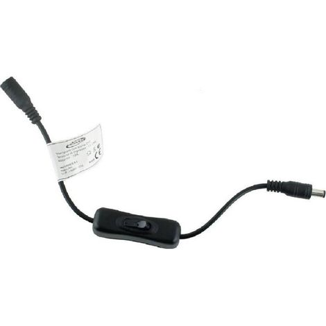 Trade Shop - SCHALTER FÜR LED-STREIFENANSCHLUSS DC 12V-24V 12A-TASTE S-12V-02 - Schwarz