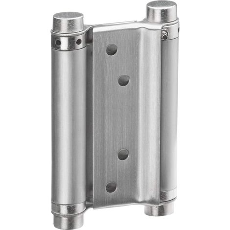 Charnière pour porte pivotante Acier brossé inoxydable 100 mm