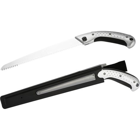 Scie à main portable 270mm pour jardinage, taille d’arbres fruitiers et élagage en verger, outil de coupe pratique. (1/5)