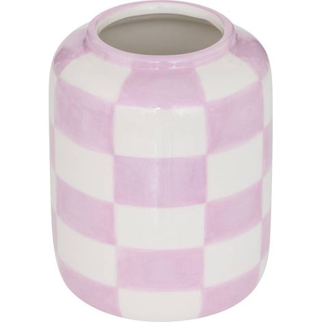 Vase Pool aus Dolomit 11x11x14cm Grün und Weiß - (1/5)