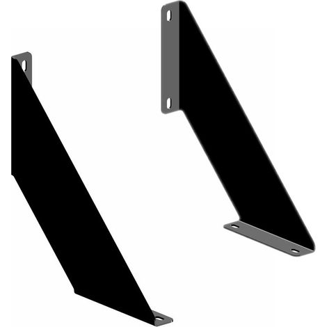 Soporte MP09, negro texturizado, juego de 2 (1/5)