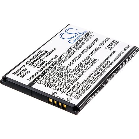 NX - Batterie téléphone, smartphone, GSM pour Huawei 3.7V 1150mAh - HB434666RBCHB434666 (1/5)