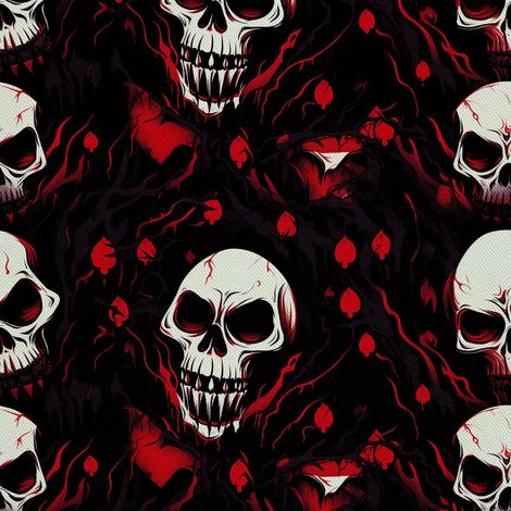 Tela decorativa para exteriores Oxford - Motivo de calavera I DX4463 (1/5)