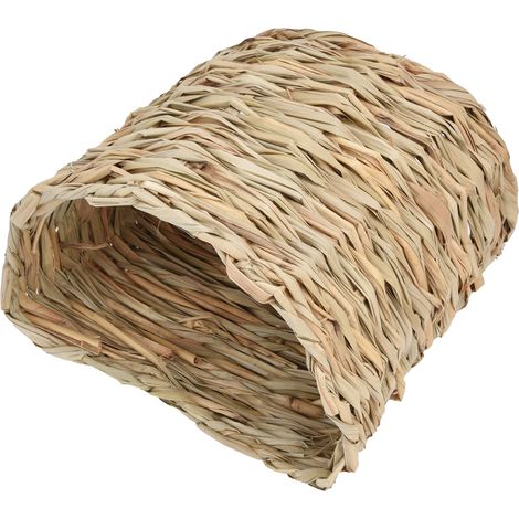 Tunnel en gazon tissé pour hamster, cochon d'Inde, hérisson, lit tunnel respirant, accessoires pour petits animaux de compagnie (1/5)