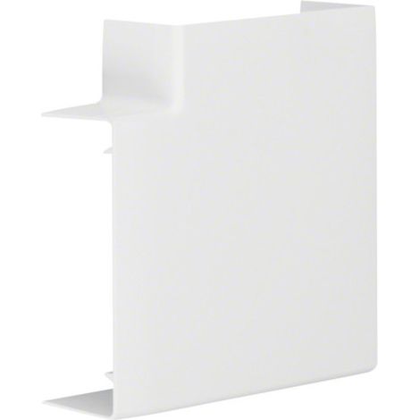 Angle plat variable lifea pour LF LFF40110 h110mm x p40mm RAL 9016 Pure - Hager
