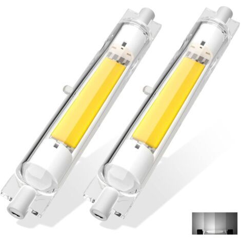 Ampoule LED R7s R7S LED 118mm Dimmable 13W Blanc Chaud 3000K Sans Scintillement, Linéaire Ampoule LED R7S 118mm Remplacer Lampe Halogène J118 200W, 2000LM, 360 Degrés R7S COB LED Tubes pour p (1/5)