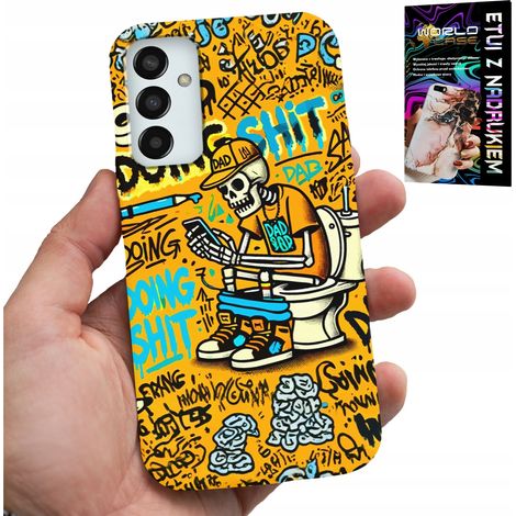 Funda para Samsung Galaxy M23 - Esqueleto defecando en el inodoro (1/5)