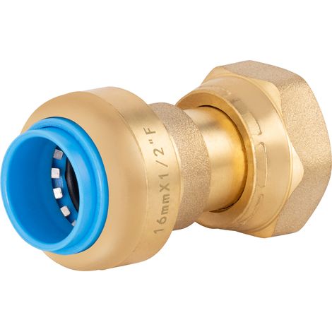 Conexión automática universal hembra con tuerca libre TOUT PUSH Ø16 H1/2