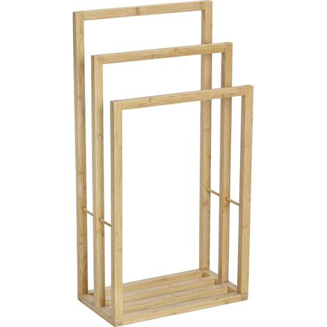 Wenko Bambusa porta-asciugamani in bambù design elegante (1/4)