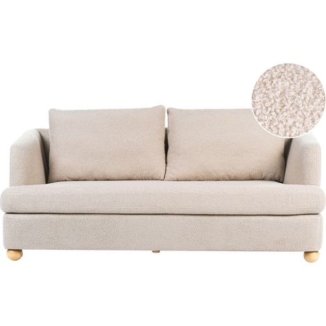 Sofa 3-Sitzer RATTVIK Bouclé Beige (1/5)