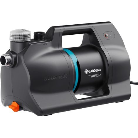 GARDENA Autom. Home&Bomba de jardín 4600 Bombas silenciosas: riego automatizado y suministro de agua doméstico, 25% menos consumo de energía, Tecnología silenciosa (9070-20) (1/5)