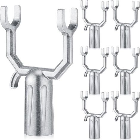 Kit de 6 piezas para soporte y enderezamiento de ramas de árboles, para huertos, viñedos y jardines, de aluminio, color plata. (1/5)