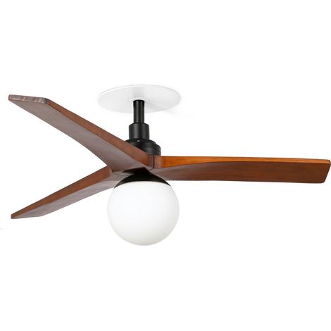 KLIM RECESSED S Ventilator schwarz/Nussbaum E27 (1/2)
