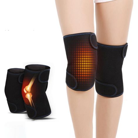 1 paire de genouillères magnétiques auto-chauffantes, soutien articulaire, coussinets de massage pour genoux, soins de santé (1/5)