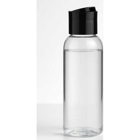 10 flacons PET vides de 100 ml avec bouchon à disque. Flacons de voyage rechargeables pour savon, shampoing ou cosmétiques. (1/5)