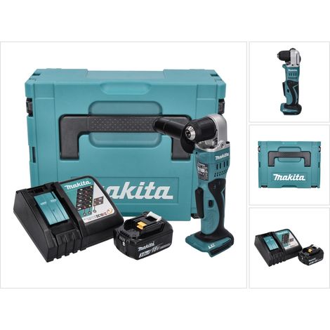 Makita DDA 351 RF1J Trapano angolare a batteria 18 V 13,5 Nm + 1x batteria ricaricabile 3,0 Ah + caricabatterie + Makpac