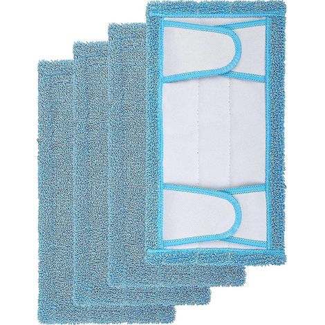 Lingettes de nettoyage réutilisables en microfibre pour balai Swiffer Sweeper (nettoyage à sec et humide)