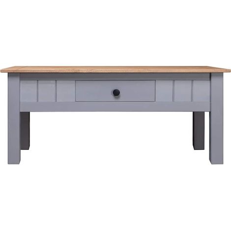 Table basse,Table d'appoint, Table de Salon Gris 100x60x45 cm Pin massif Assortiment Panama786391 (1/5)