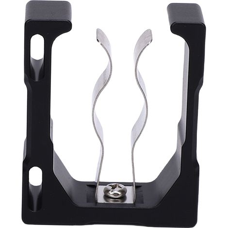 Support magnétique pour chariot, en alliage d'aluminium anti-rayures, avec pince à ressort en acier inoxydable. Accessoire idéal pour chaises de plage et cannes à pêche (noir). (1/5)