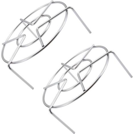 2 teiliges Dampfeinsatz Set Rostbeständige, multifunktionale Dampfeinsätze aus Edelstahl (silber) für den Gebrauch zu Hause und in Restaurants. (1/5)