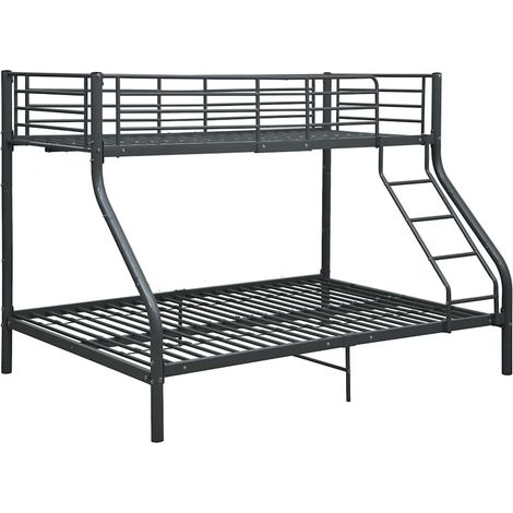 Maison Exclusive - Estructura de litera de metal negro 140x200 cm (1/5)