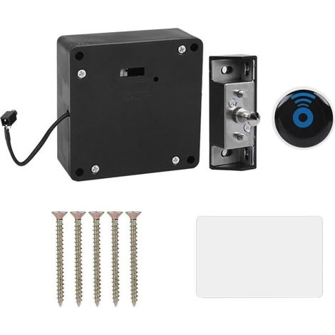 Serrure d'armoire électronique cachée Bricolage Serrure d'armoire Invisible Bureau à Domicile casier à tiroir Intelligent pour Porte Armoire (1/5)