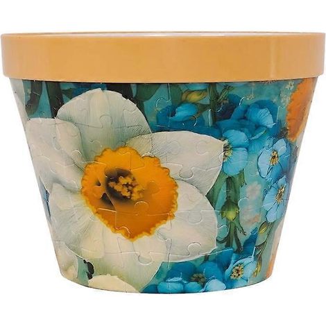 3D-Puzzle-Blumenvase zum Selbermachen, dekorativer Blumentopf, künstlerische Vase, Wohndekoration für Kakteen (1/5)