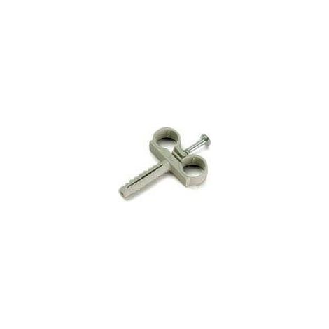 Collare nylon doppio ø14 per fissaggio tubo rame 270140200 (1/2)