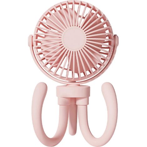 Ventilateur personnel en forme de pieuvre, ventilateur portable rechargeable, ventilateur pour poussette pour l'été chaud (1/4)